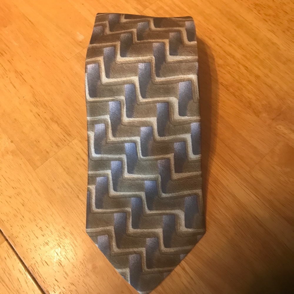 NWT Today’s Man - Green & blue abstract silk tie